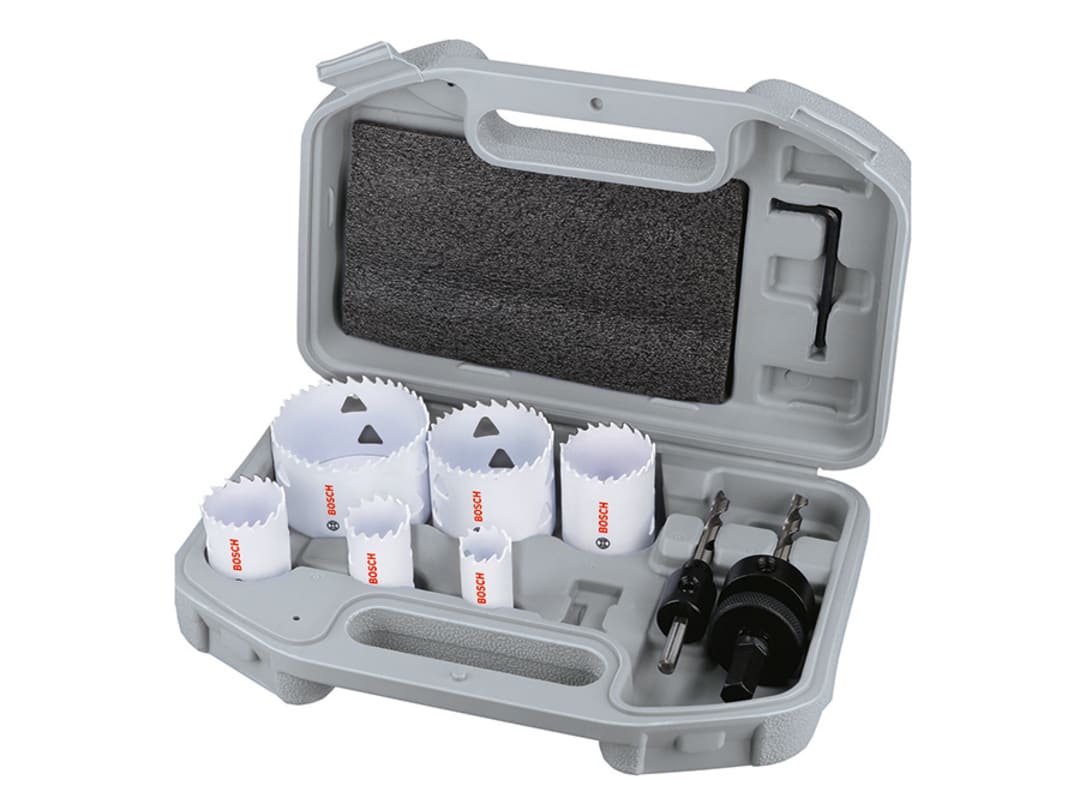 Bosch Powertool Accessories Multi Material Hole Saw Electrician's Set, 9 Piece 2.608.594.613