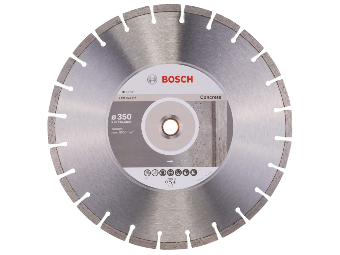 Bosch Powertool Accessories Standard for Concrete Diamond Cutting Disc 350 x 25.4mm 2608602544