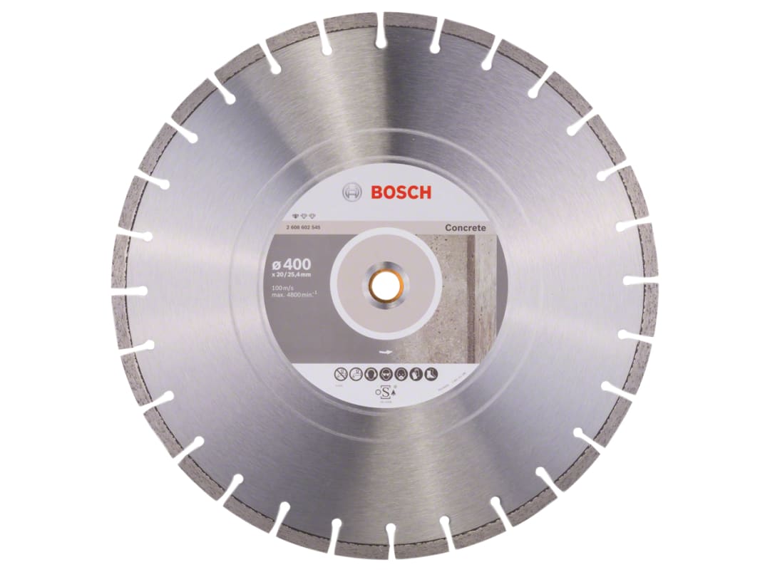 Bosch Powertool Accessories Standard for Concrete Diamond Cutting Disc 400 x 25.4mm 2608602545