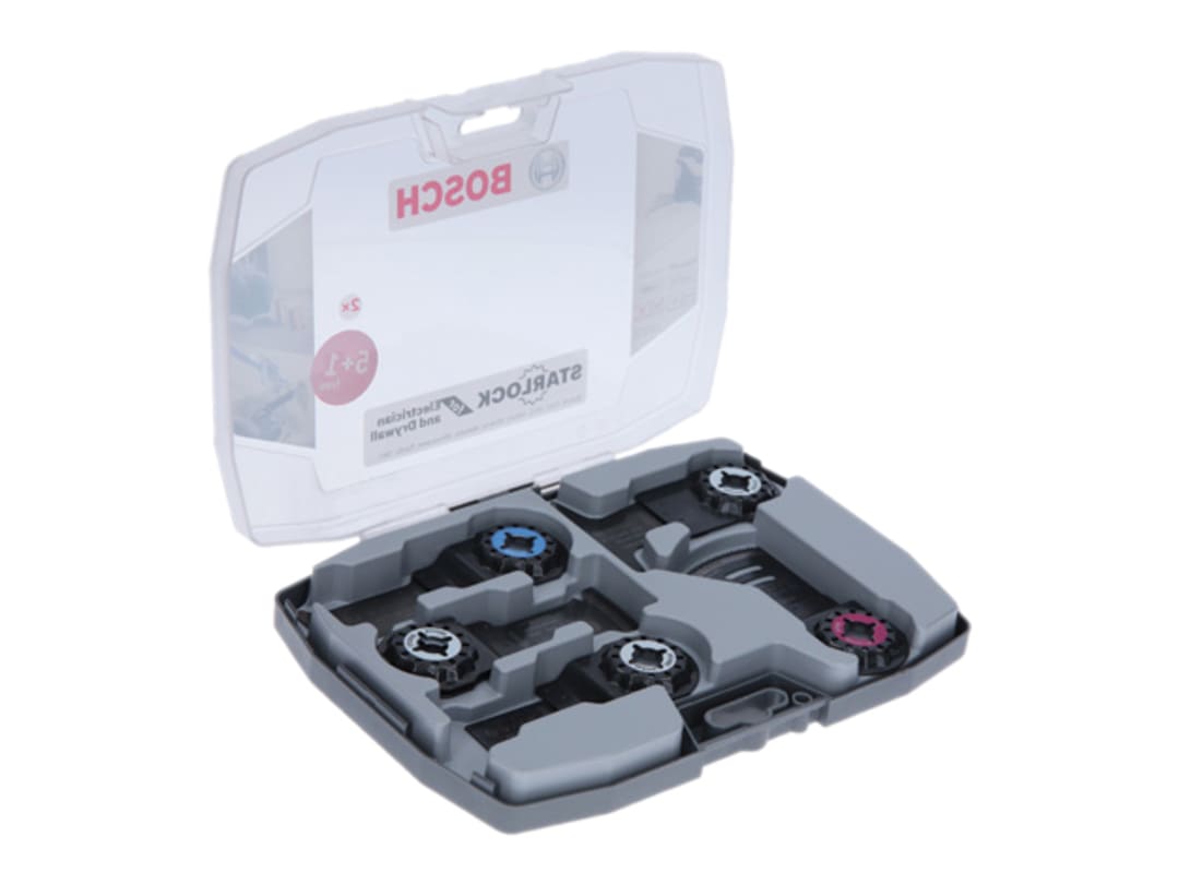 Bosch Powertool Accessories Starlock Electrician and Drywall Set for Multi-Tools, 6 Piece 2608664622