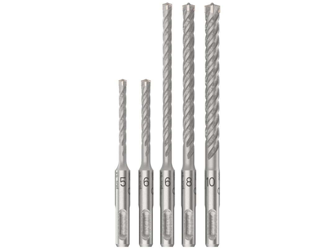 Bosch Powertool Accessories PRO SDS plus-5X Hammer Drill Bit Set, 5 Piece 2608833910