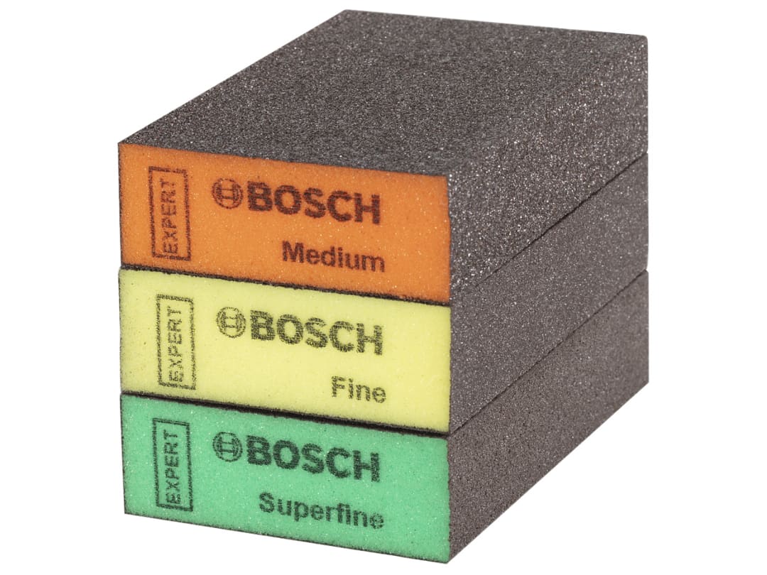 Bosch Powertool Accessories XPERT S471 Standard Sanding Block Set, 3 Piece 2608901175