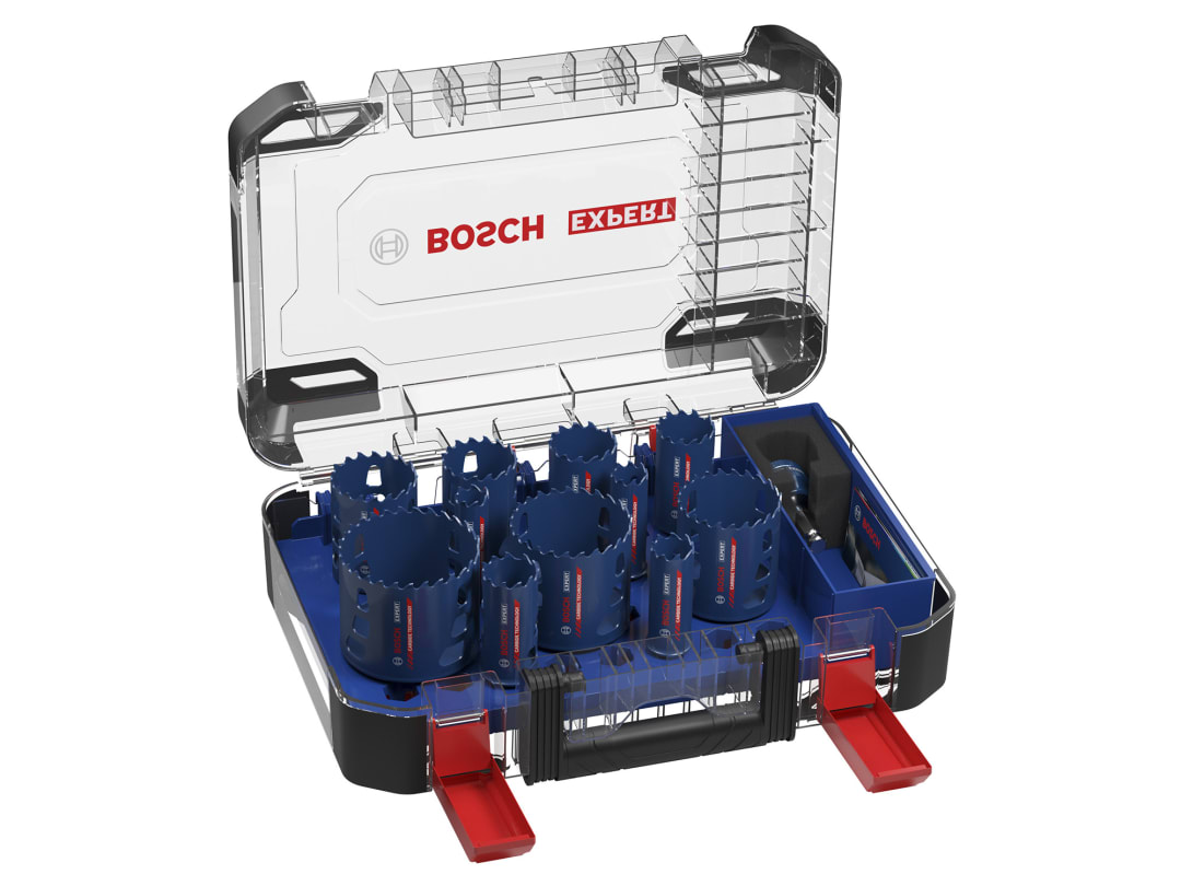 Bosch Powertool Accessories EXPERT Multi Material PC Plus Plumbers Hole Saw Set, 14 Piece 2.608.901.909