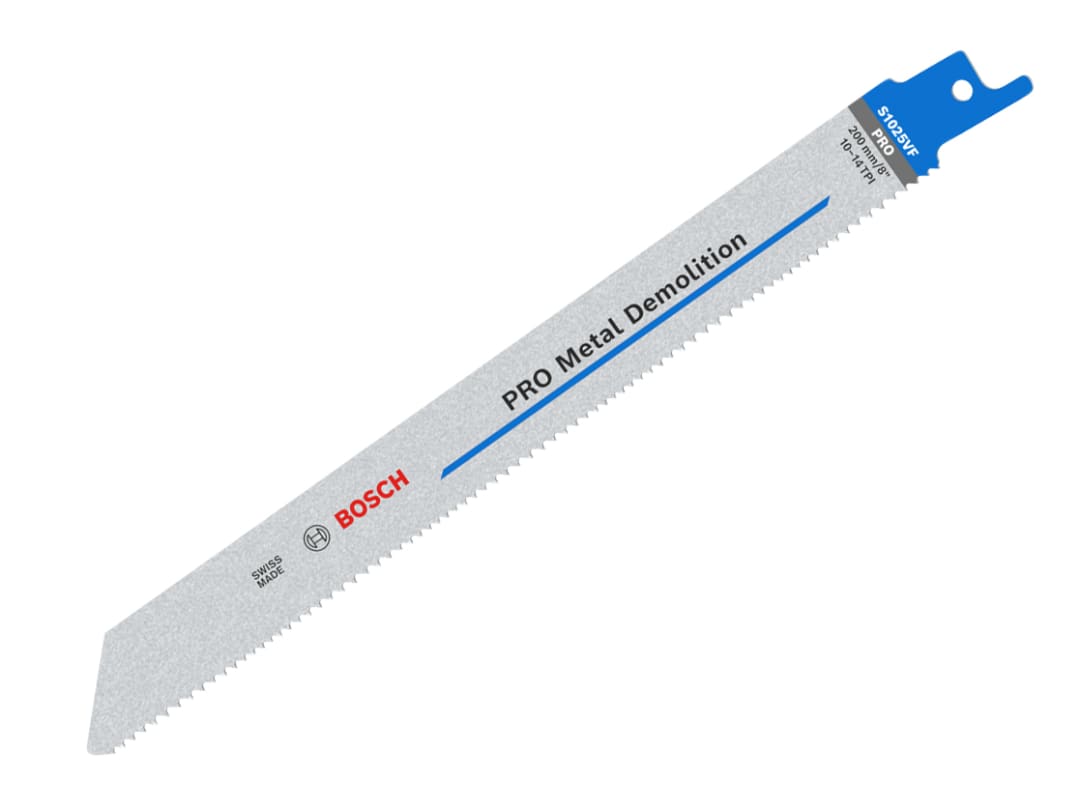 Bosch Powertool Accessories PRO Metal Demolition S1025VF Blade 200mm 10-14 TPI (Pack 5) 2608656265