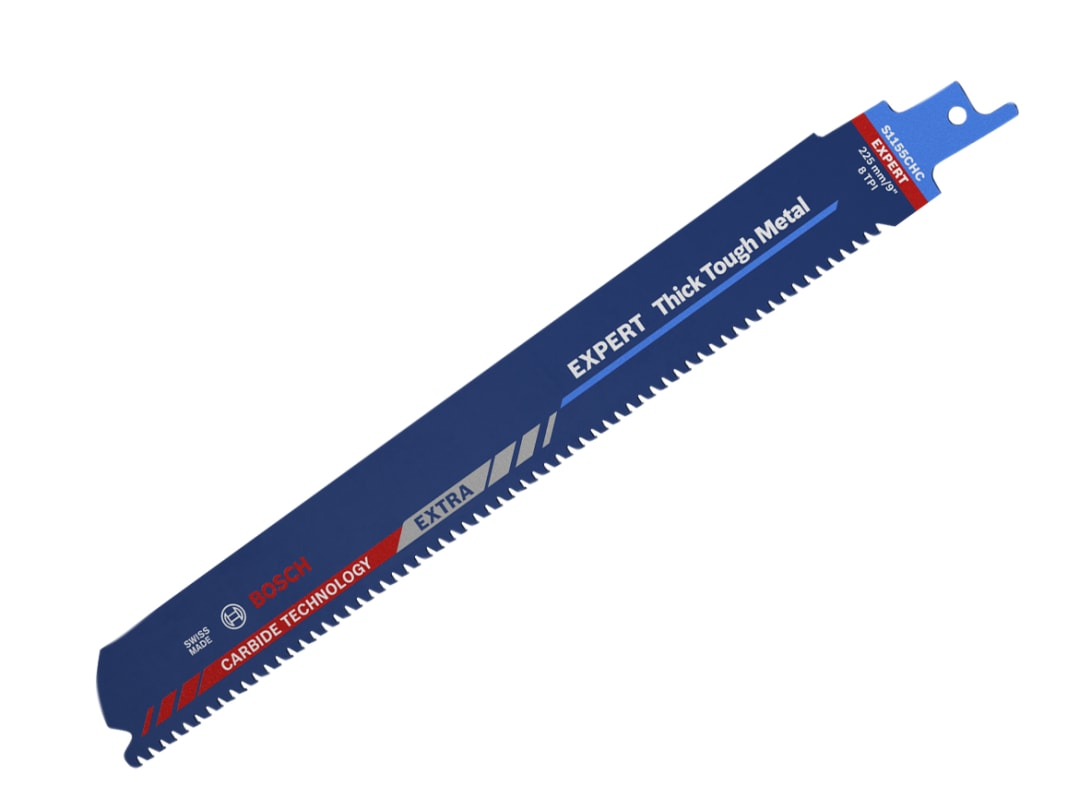 Bosch Powertool Accessories EXPERT Thick Tough Metal S1155CHC Reciprocating Blade 225mm x 8 TPI (Pack 10) 2608900370