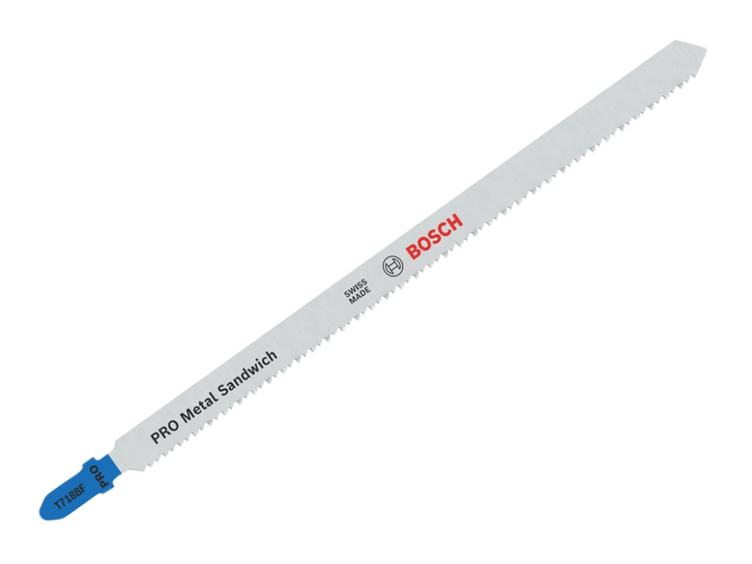 Bosch Powertool Accessories PRO Metal Sandwich T718BF Jigsaw Blade 180mm Pack of 3 2608636335