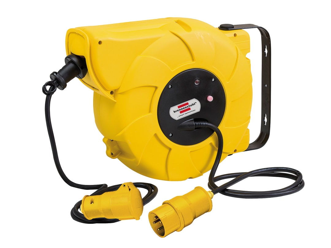 Brennenstuhl Auto Cable Reel 110V 16+2m 16A 1 Socket 1241003110