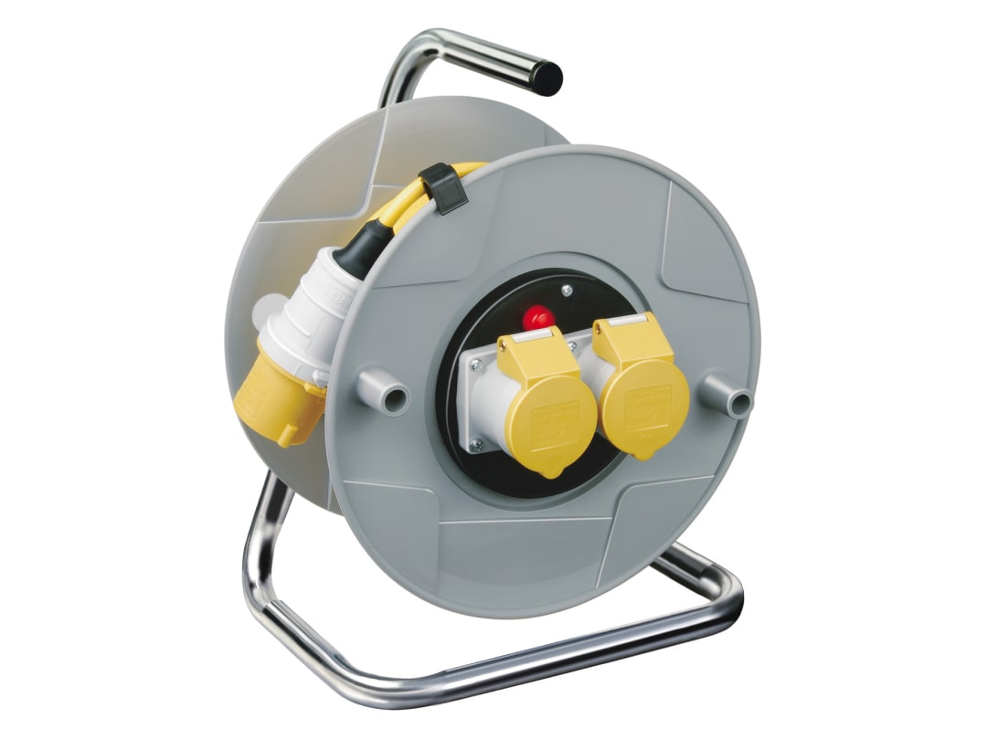 Brennenstuhl AK 260 Cable Reel 110V 16A 2-Socket 25m 1098743