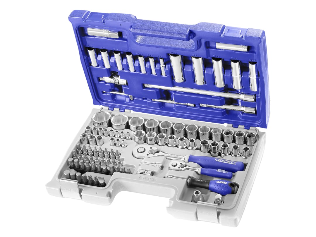 Expert 1/4 & 1/2in Drive Socket & Accessory Set, 98 Piece E034805