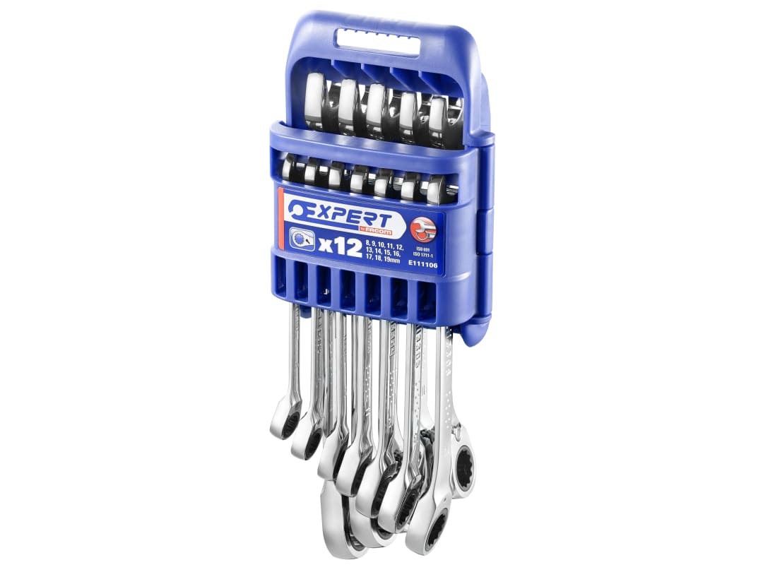 Expert Ratchet Combination Spanner Set, 12 Piece E111106