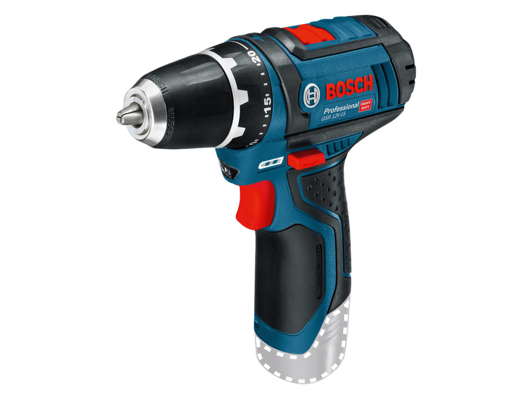 Bosch GSR 12V-15 Professional Drill Driver 12V Bare Unit 0601868101