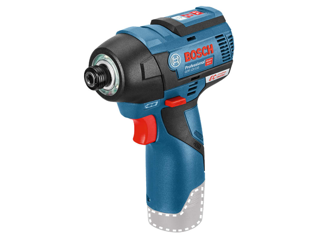 Bosch GDR 12V-110 Professional 1/4in Impact Driver 12V Bare Unit 06019E0002