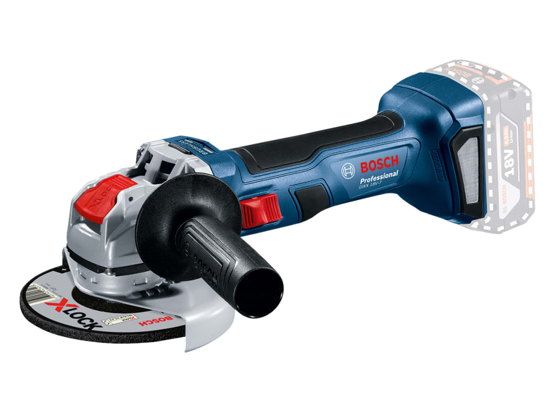 Bosch GWX 18V-7 Professional X-LOCK Angle Grinder 115mm 18V Bare Unit 06019H9103