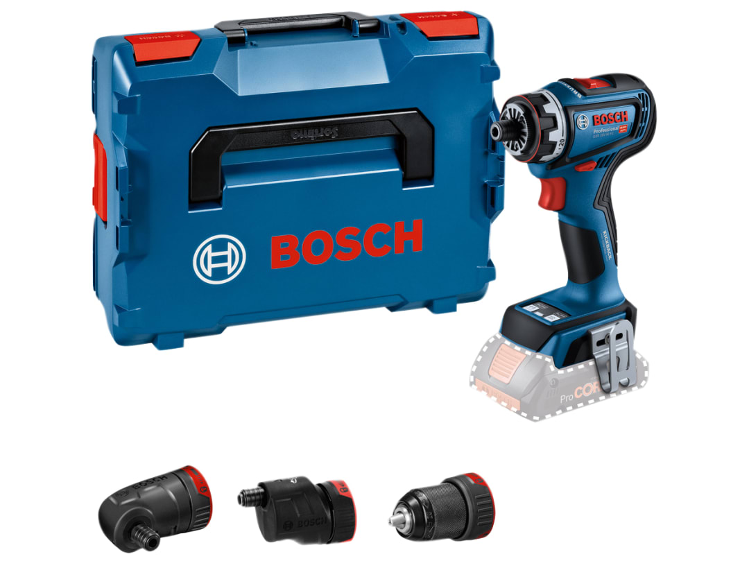 Bosch GSR 18V-90 FC Pro FlexiClick Drill Driver + 3 Attachments in Case 18V Bare Unit 06019K6203
