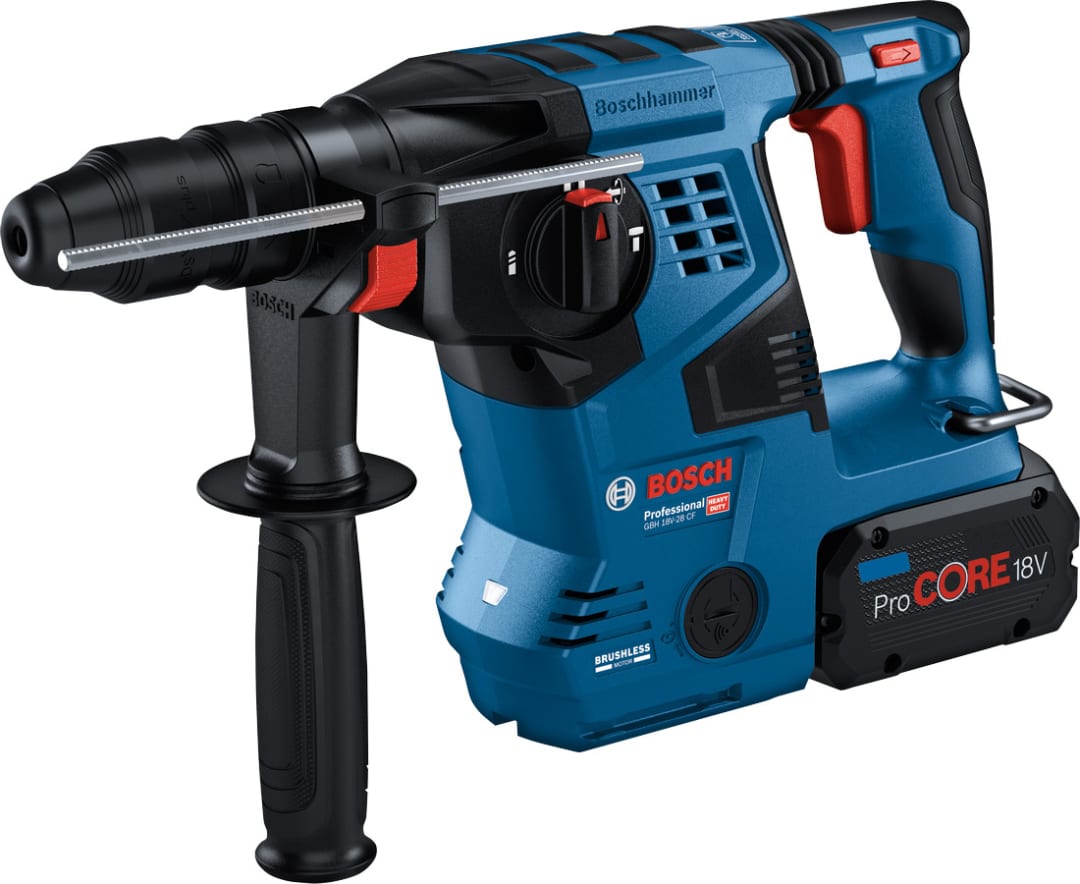 Bosch GBH 18V-28 CF Pro BITURBO SDS-Plus Rotary Hammer 18V 2 x 5.5Ah ProCORE18V Li-ion 0611921075