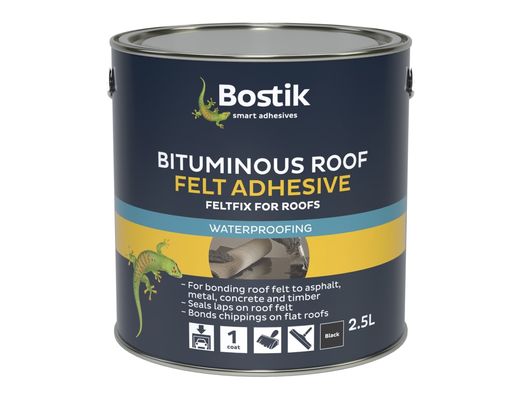 Bostik Feltfix Bituminous Roof Felt Adhesive 2.5 litre 30811934