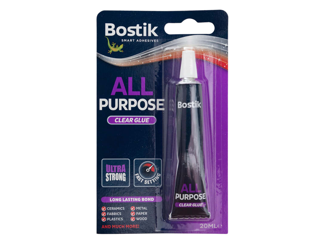 Bostik All Purpose Clear Gule 20ml 80207 30813296