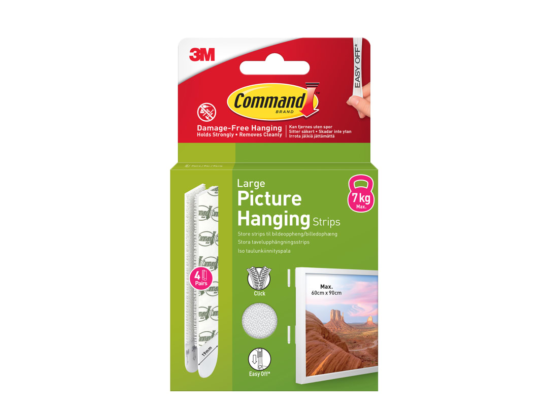 Command™ Picture Hanging Strips Large x 4 7100336547 7100336547