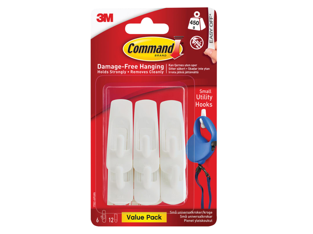 Command™ Small Utility Hooks Value Pack (Pack 6) 17002-6
