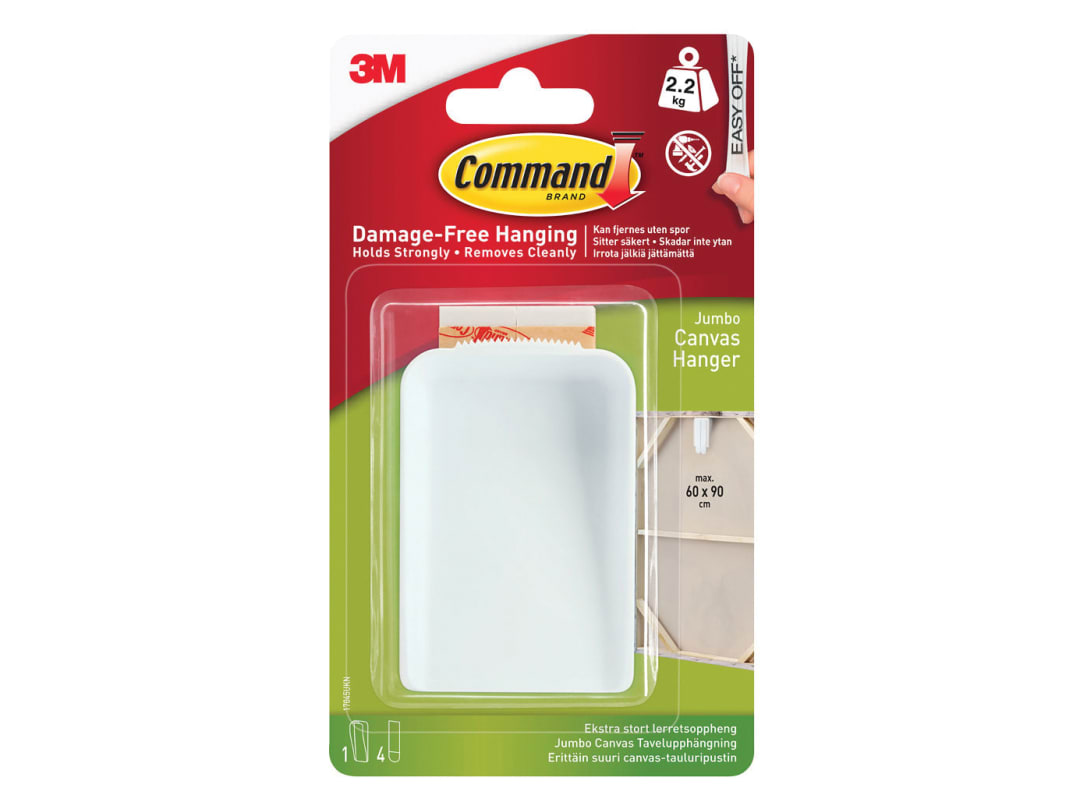 Photos - Nail / Screw / Fastener Command ™  Canvas Hanger Jumbo 17045-ES 17045 