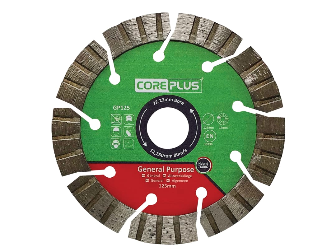 CorePlus GP125 General-Purpose Hybrid Turbo Diamond Blade 125mm CORDBGP125