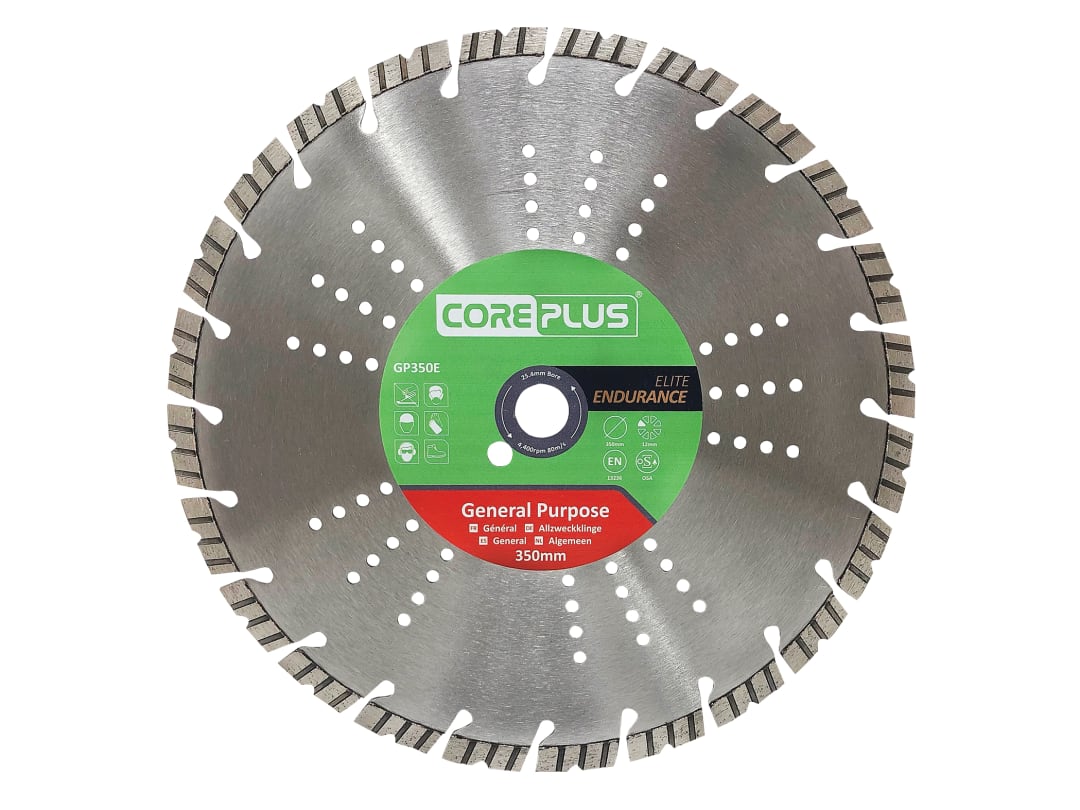 CorePlus GP350E Elite General-Purpose Diamond Blade 350mm CORDBGP350E