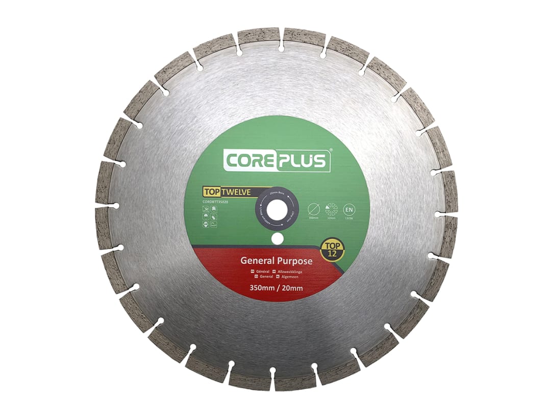 CorePlus Top Twelve General Purpose Cutting Blade 350 x 20mm CORDBTT35020