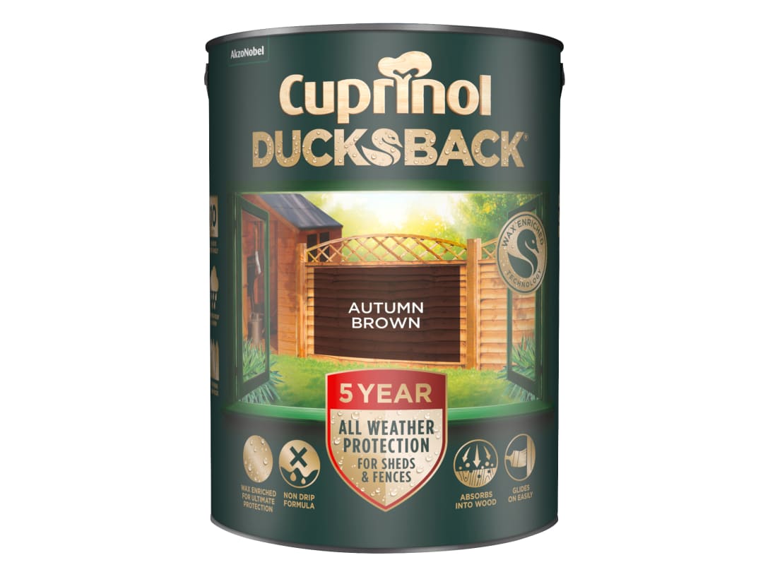 Cuprinol 5 Year Ducksback Autumn Brown 5L 5092442