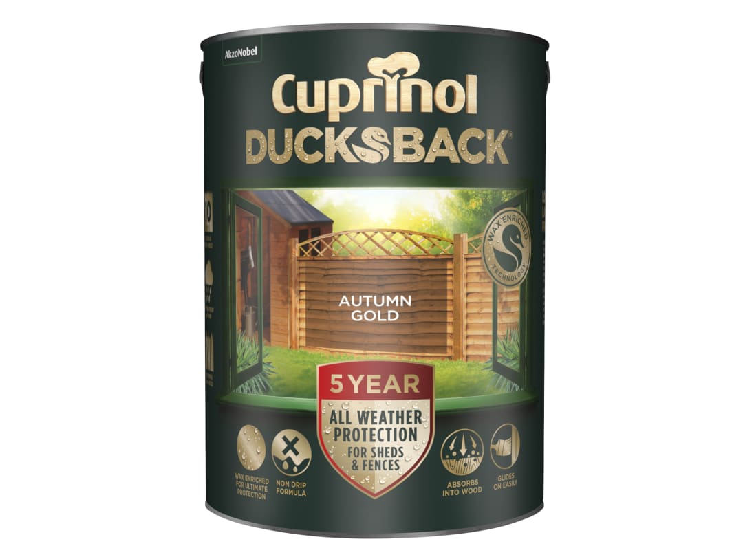 Cuprinol 5 Year Ducksback Autumn Gold 5L 5111363