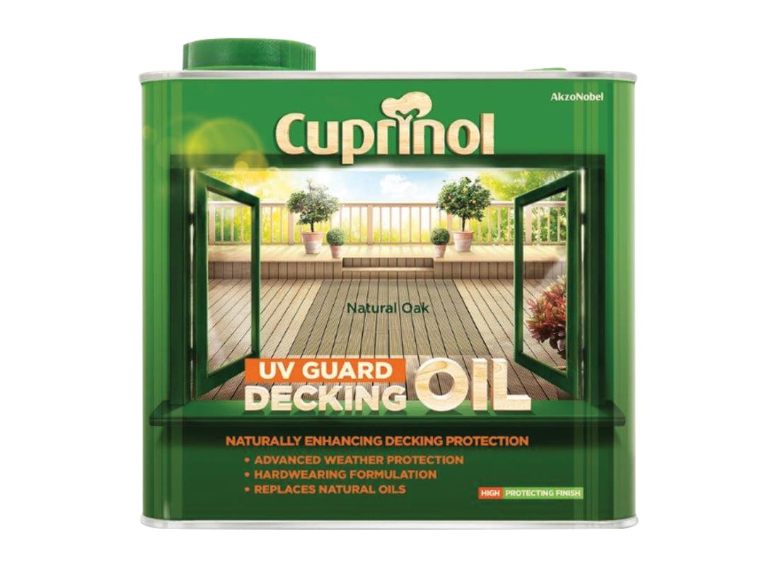 Cuprinol UV Guard Decking Oil & Protector Natural Oak 2.5L 5122411