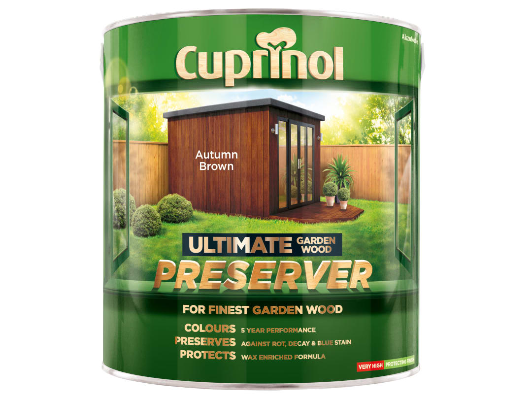 Cuprinol Ultimate Garden Wood Preserver Autumn Brown 4 litre 5206083