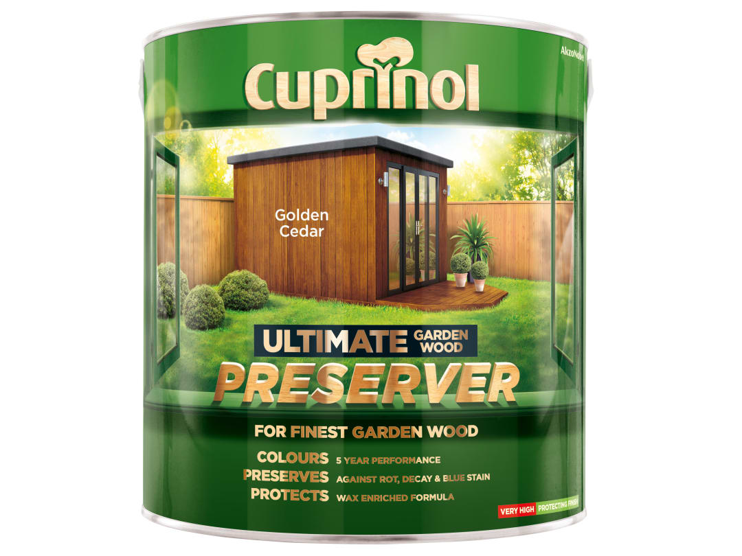 Cuprinol Ultimate Garden Wood Preserver Golden Cedar 4 litre 5206088