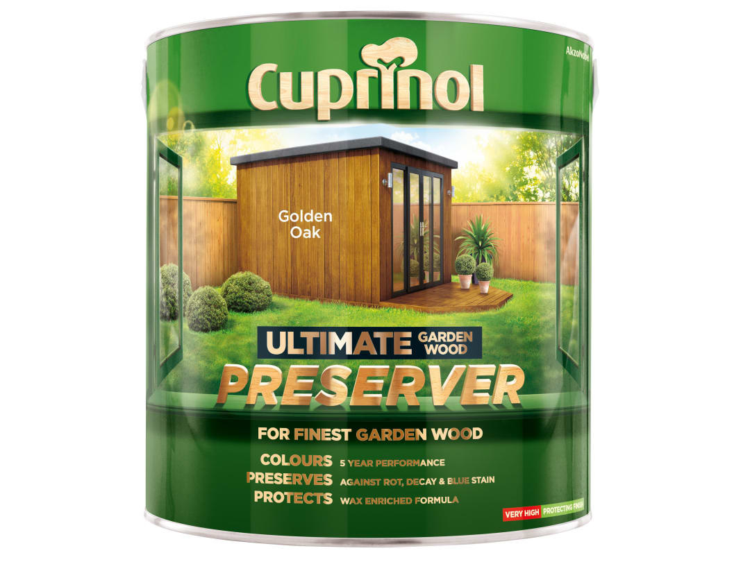 Cuprinol Ultimate Garden Wood Preserver Golden Oak 4 litre 5206089