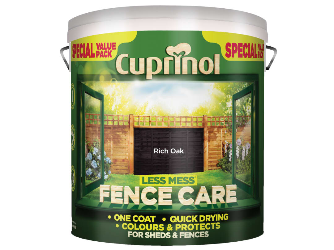 Cuprinol Less Mess Fence Care Rich Oak 6L 5194070