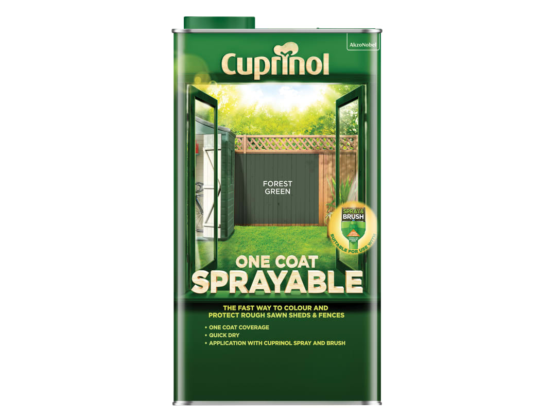 Cuprinol Spray Fence Treatment Forest Green 5L 5355971