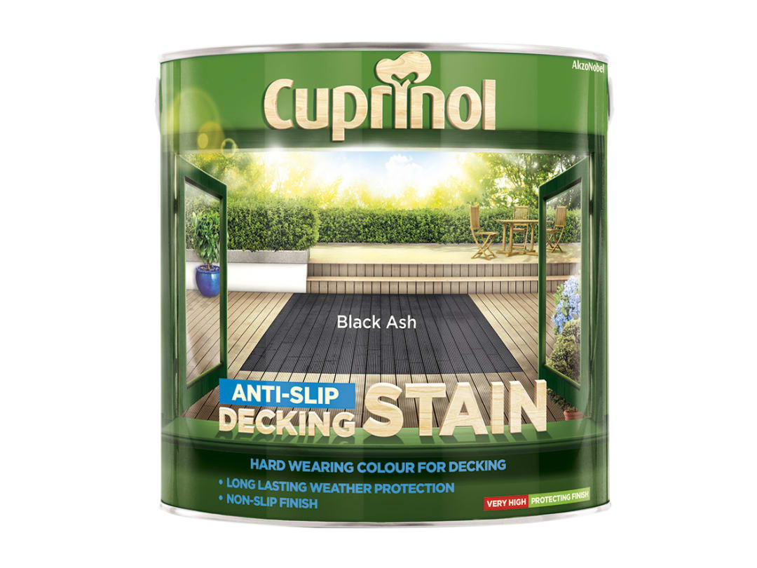 Cuprinol Anti-Slip Decking Stain Black Ash 2.5 litre 5122405