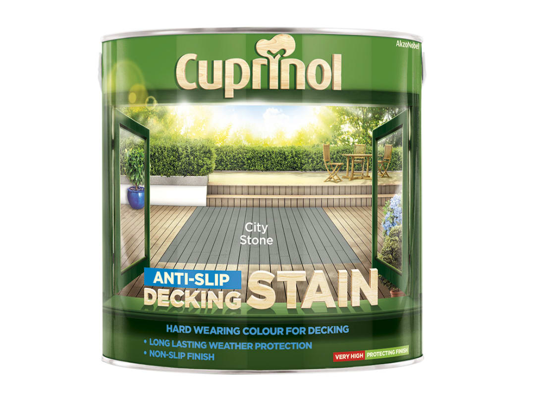 Cuprinol Anti-Slip Decking Stain City Stone 2.5 litre 5122408