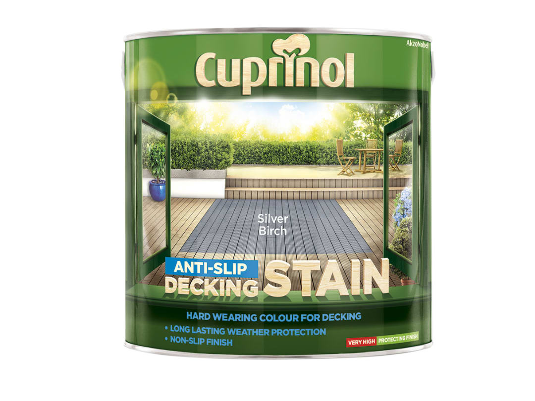 Cuprinol Anti-Slip Decking Stain Silver Birch 2.5L 5122406