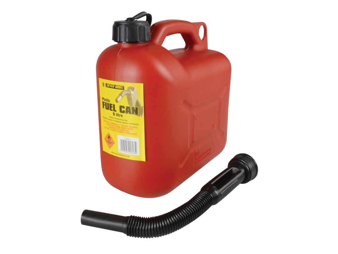 Silverhook Leaded Petrol Can & Spout Red 5 litre CAN1