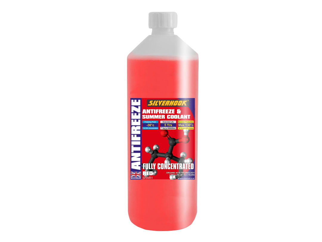 Silverhook Fully Concentrated Antifreeze O.A.T. Red 1 litre SHAR1