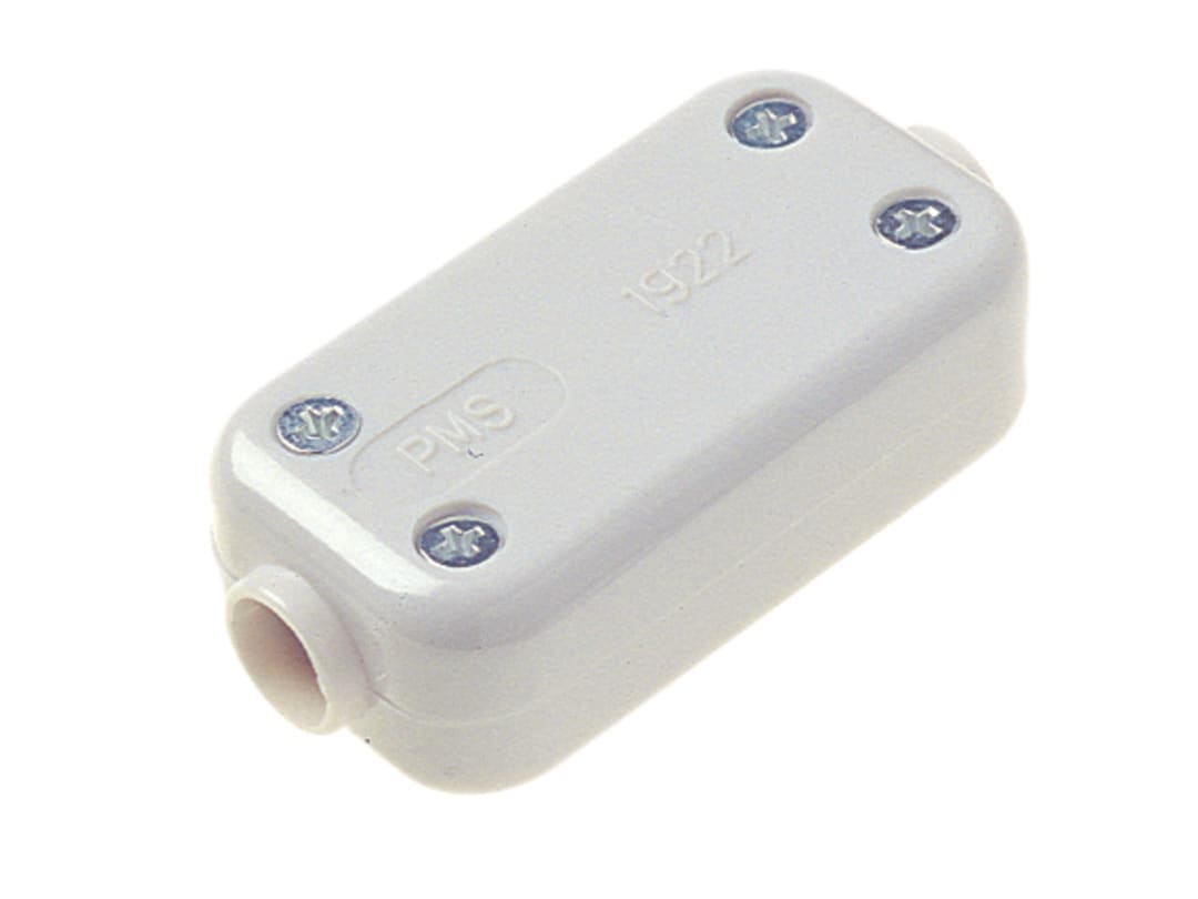 Dencon 2 Terminal Fixed Connector 5A White 1922NB