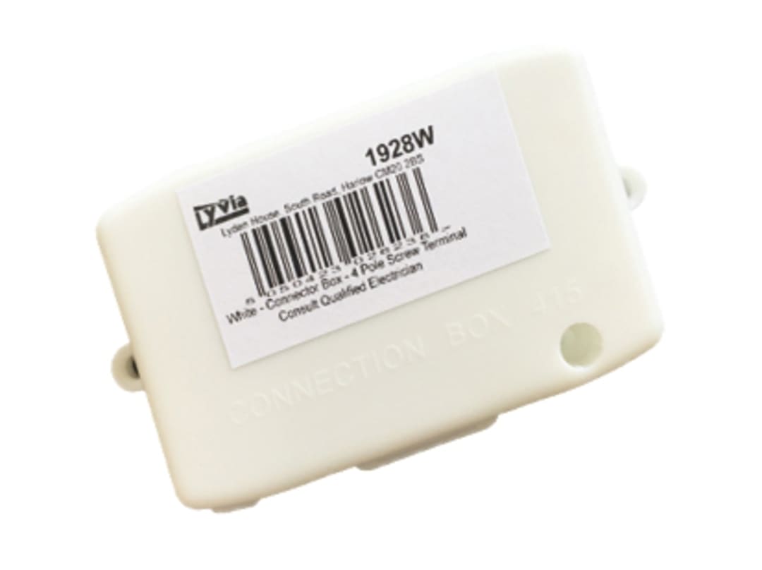 Dencon 4 Pole Connection Box White 1928WNB