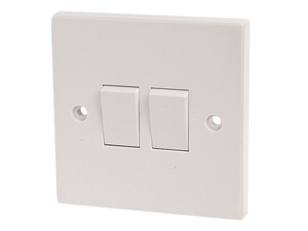Dencon 2 Way Switch 2 Gang 10A 4403NB 4403NB