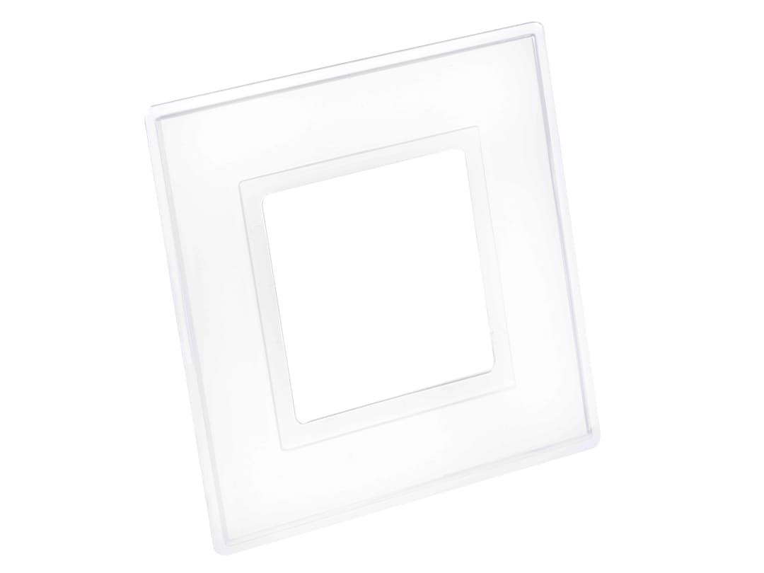 Dencon Clear Finger Plate 1-Gang (Pack of 2) 88032NB