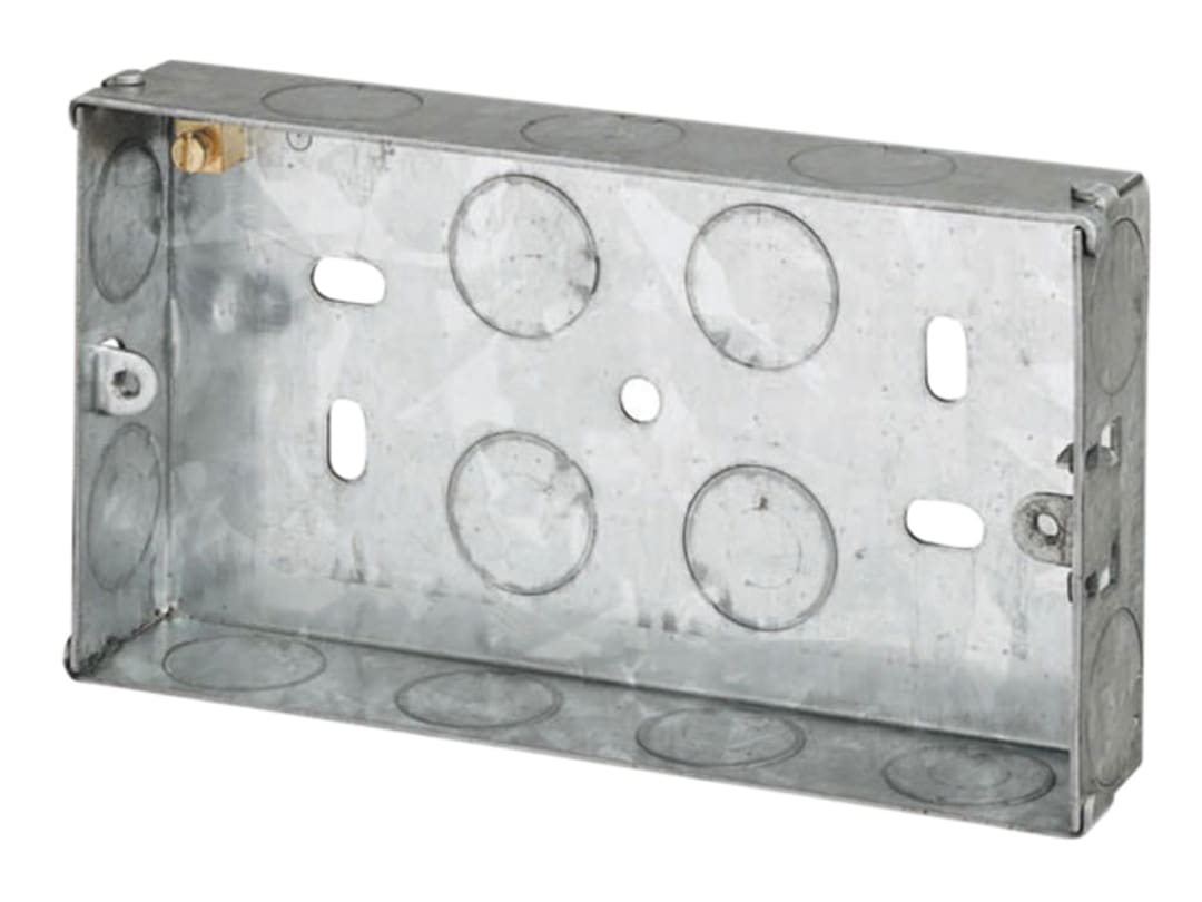 Dencon 2 Gang Metal Box 25mm 8845NB 8845NB