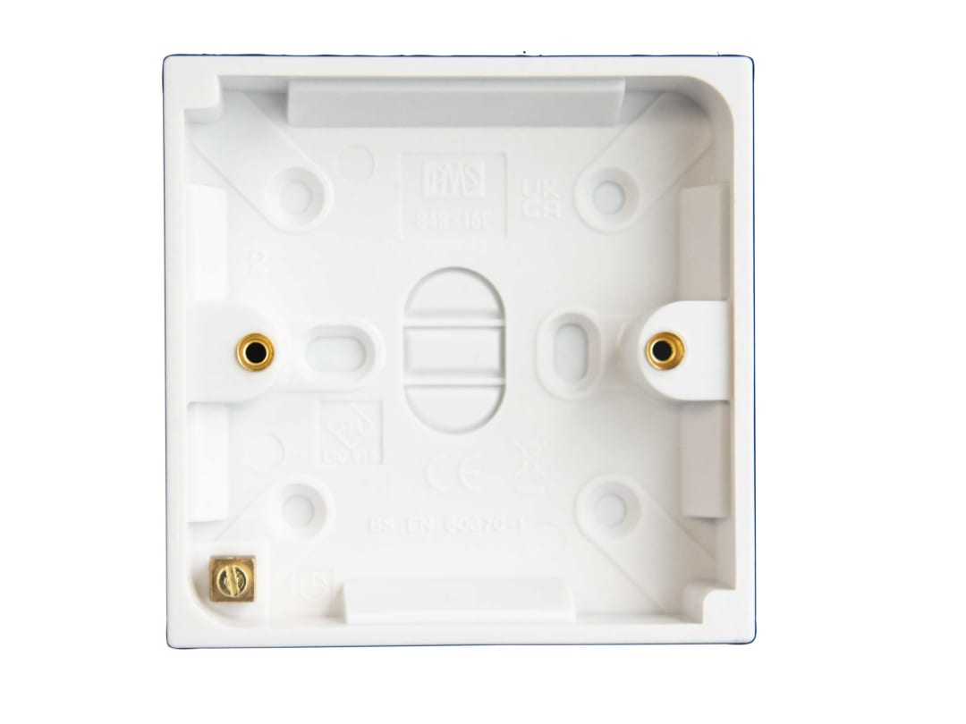 Dencon Pattress Box 1-Gang 18mm 8897NB