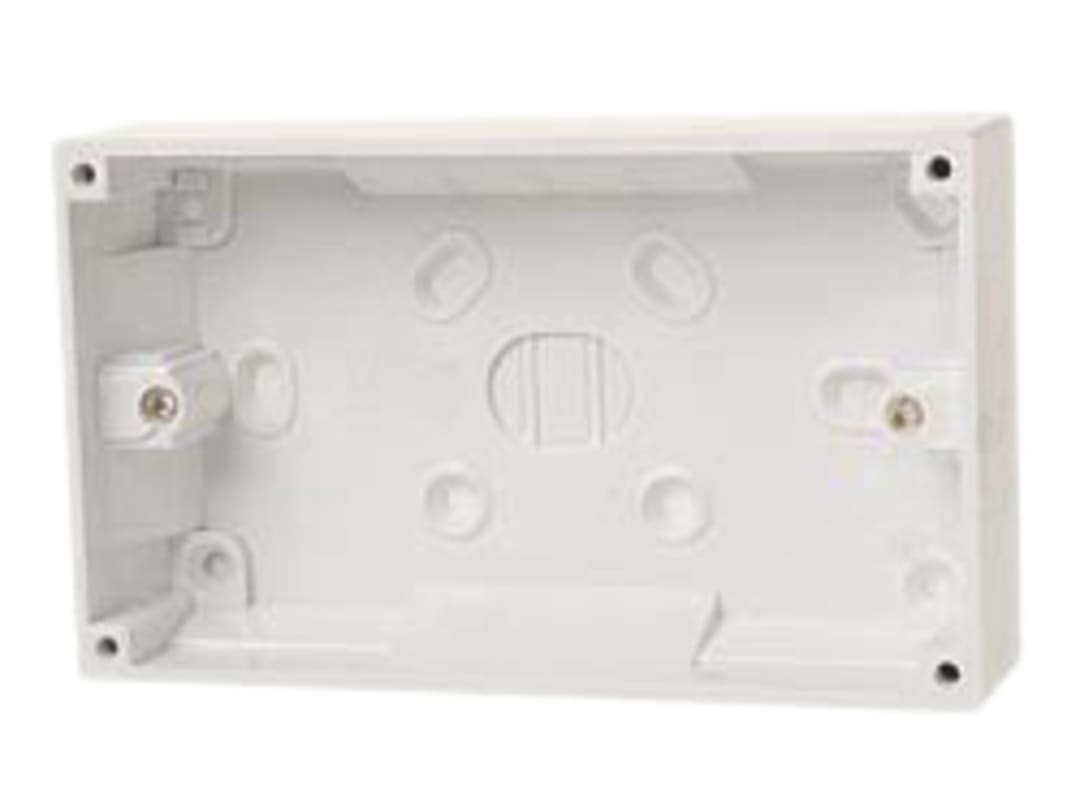 Dencon Pattress Box 32mm 2 Gang 8900NB 8900NB