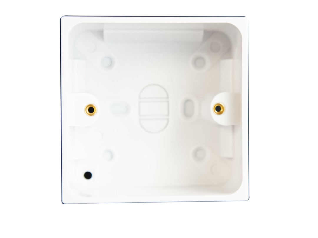 Dencon Pattress Box with Earth 1-Gang 45mm 8901NB