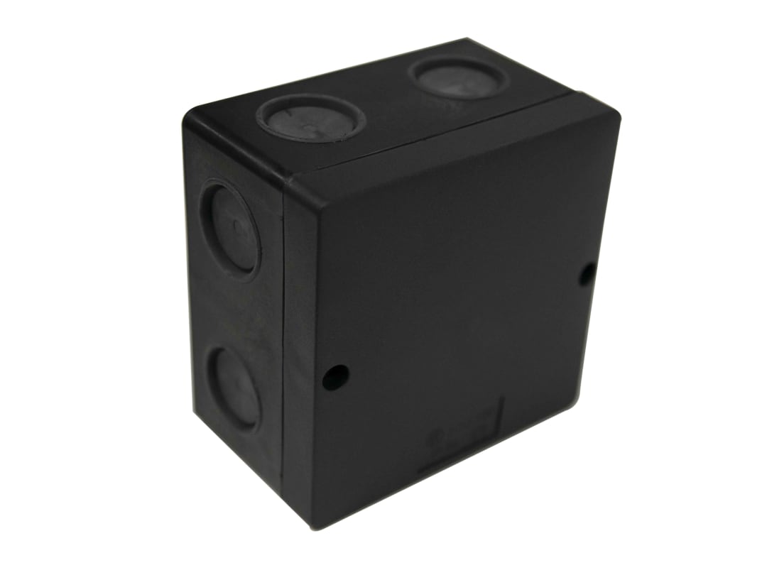 Dencon IP66 Junction Box Black 100 x 100mm JB100B