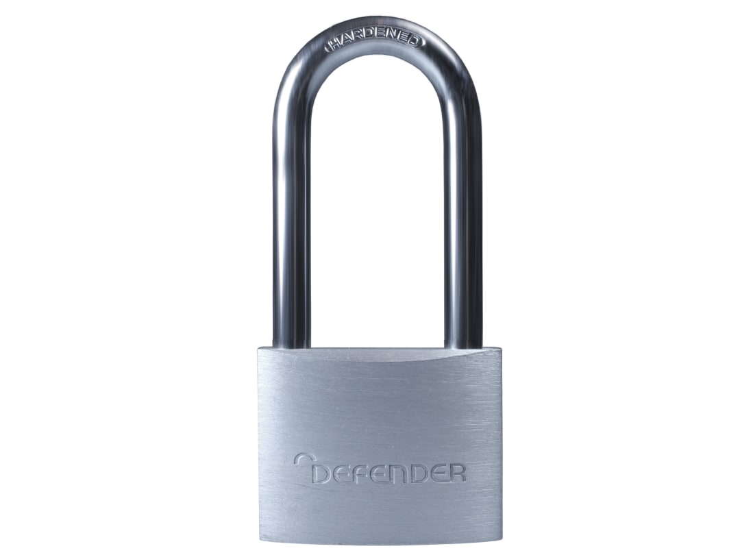 DEFENDER Defender Padlock Long Shackle Aluminium 40mm DFAL4/2.5 DFAL4/2.5
